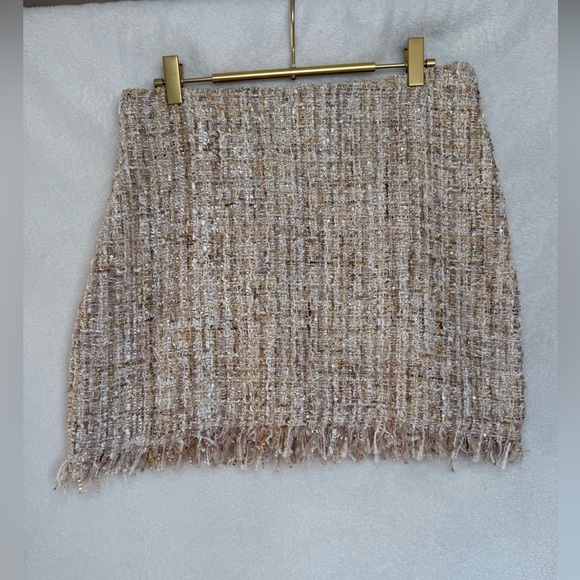 SHEIN Dresses & Skirts - SHEIN Cream Tweed Skirt
